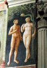 Freskowi Adam i Ewa stworzeni przez Masolina