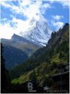 Matterhorn 4478 m n.p.m. - widok z Zermatt