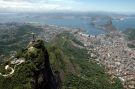Rio z perspektywy ptaka lecącego bardzo wysoko